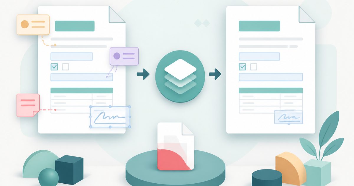 Flatten PDF thumbnail